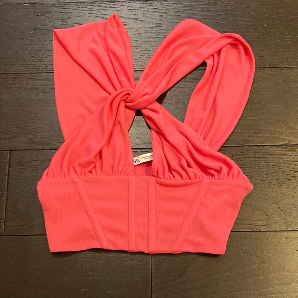 Coral Halter Top